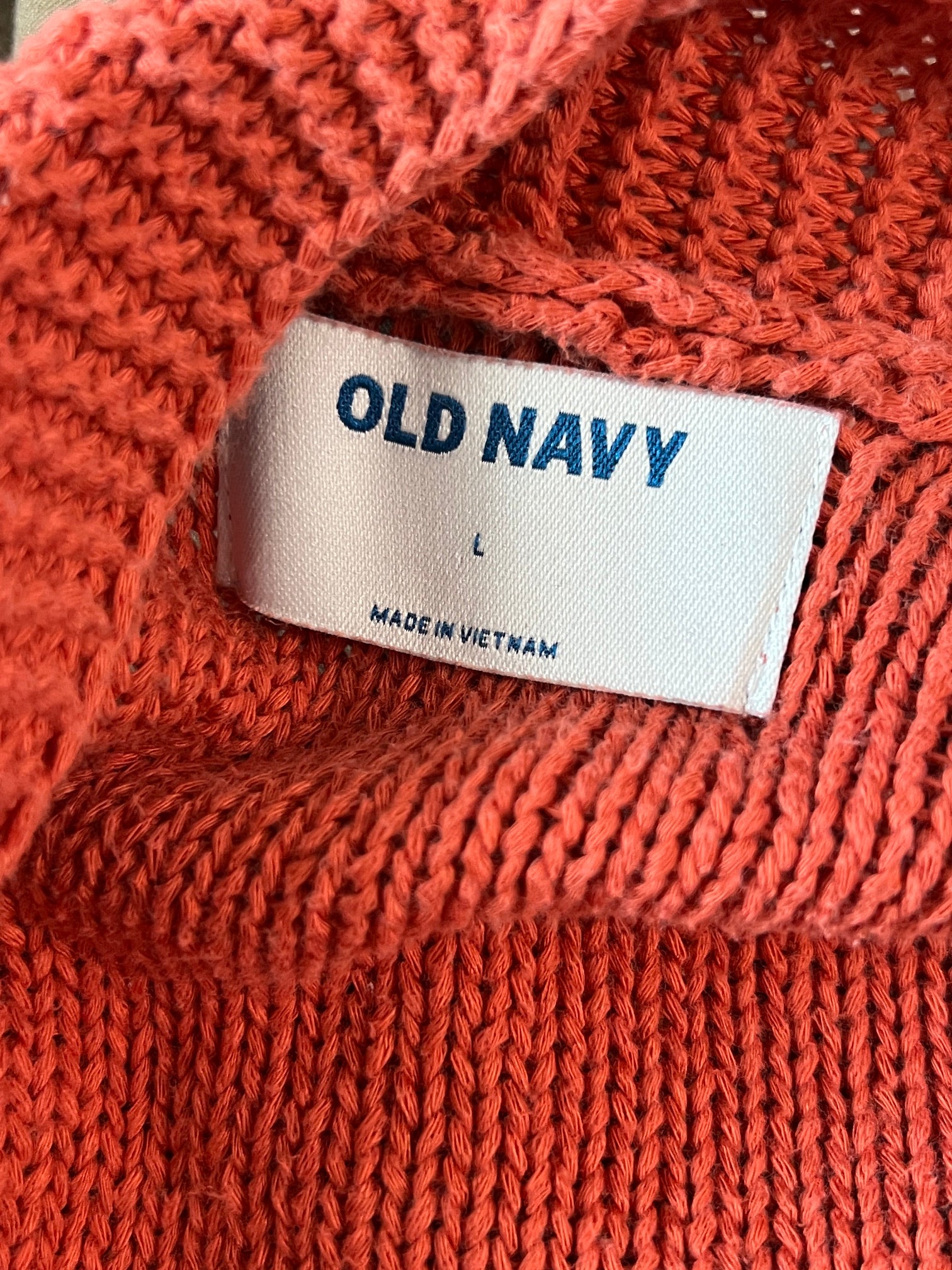 Old Navy Rust-Colored Cardigan - Size Large