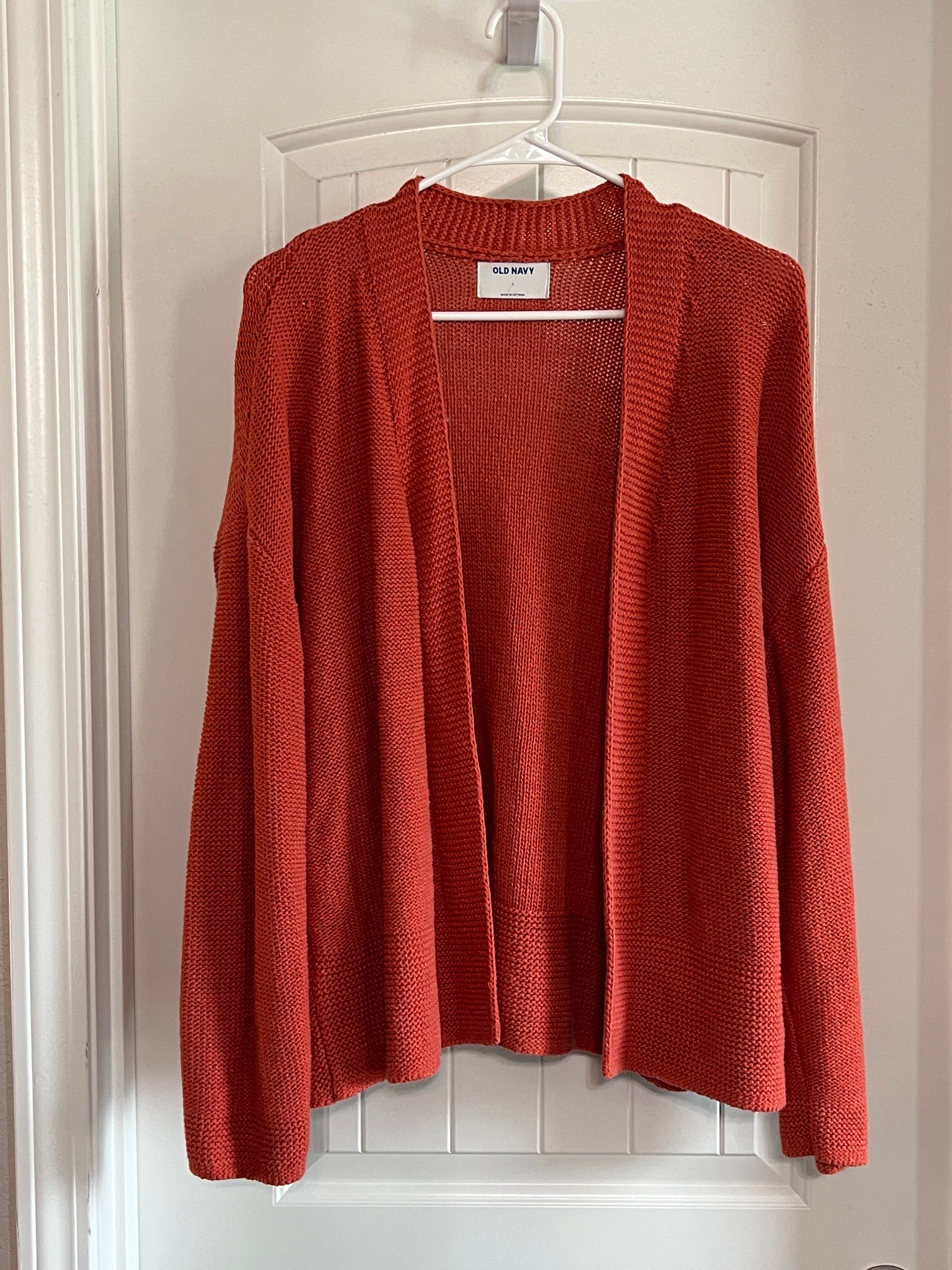 Old Navy Rust-Colored Cardigan - Size Large