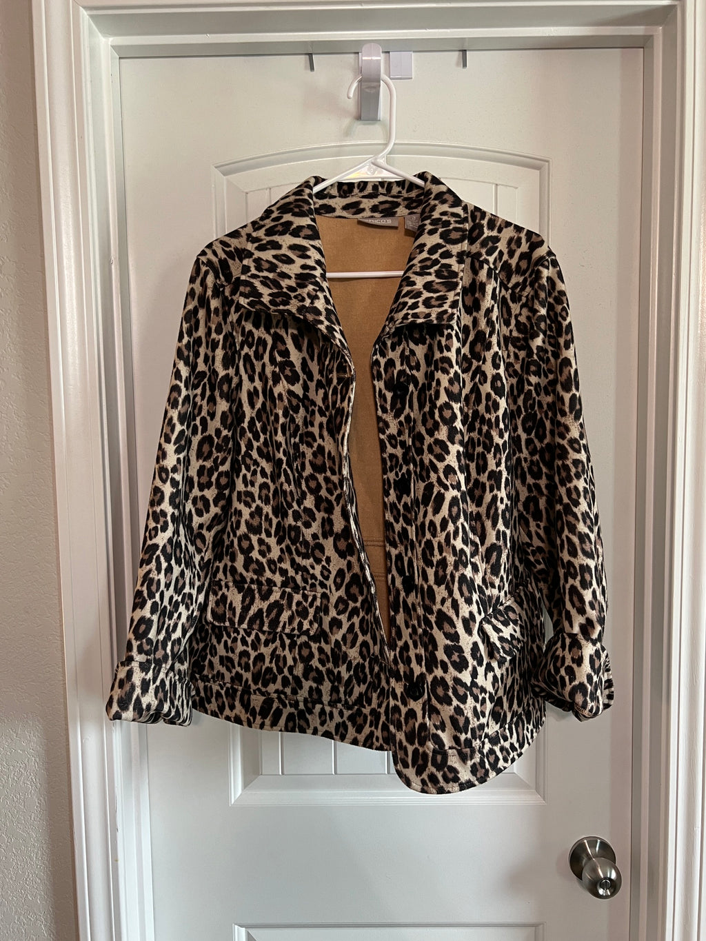 Chico's Leopard Print Coat - Size XL / 16 / 18