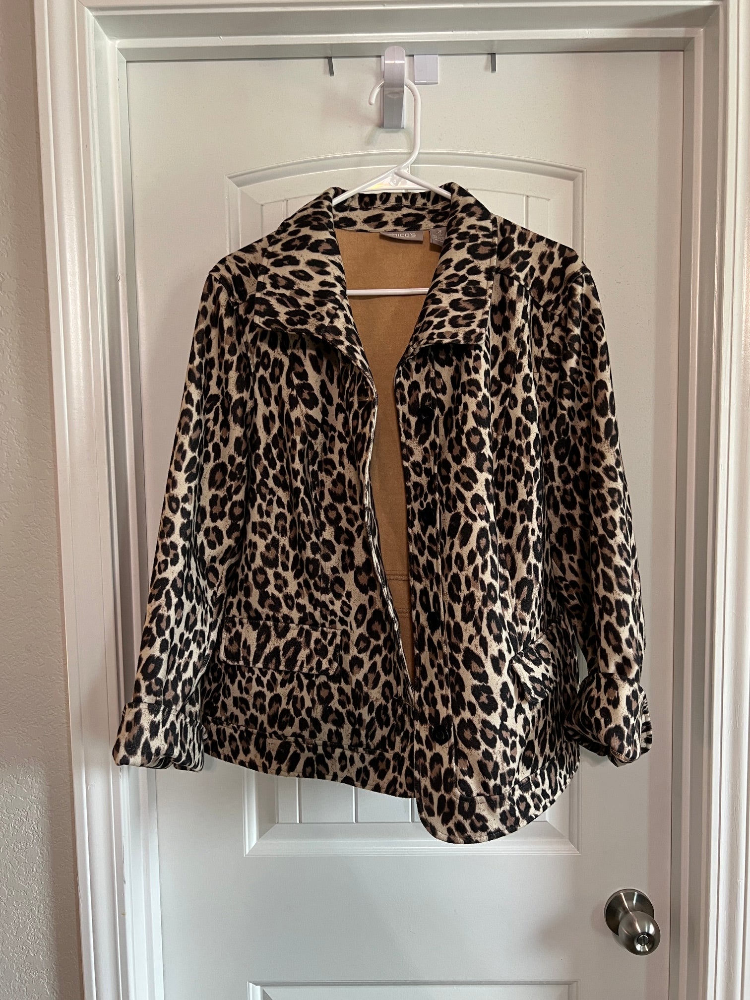 Chico's Leopard Print Coat - Size XL / 16 / 18