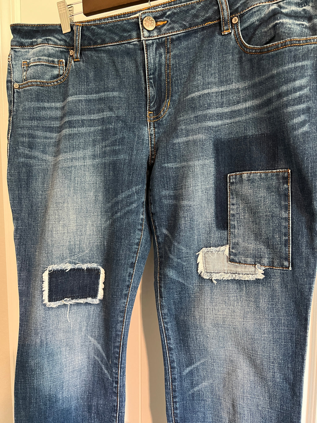 Cabi Patchwork Jeans - Size 14 / 32