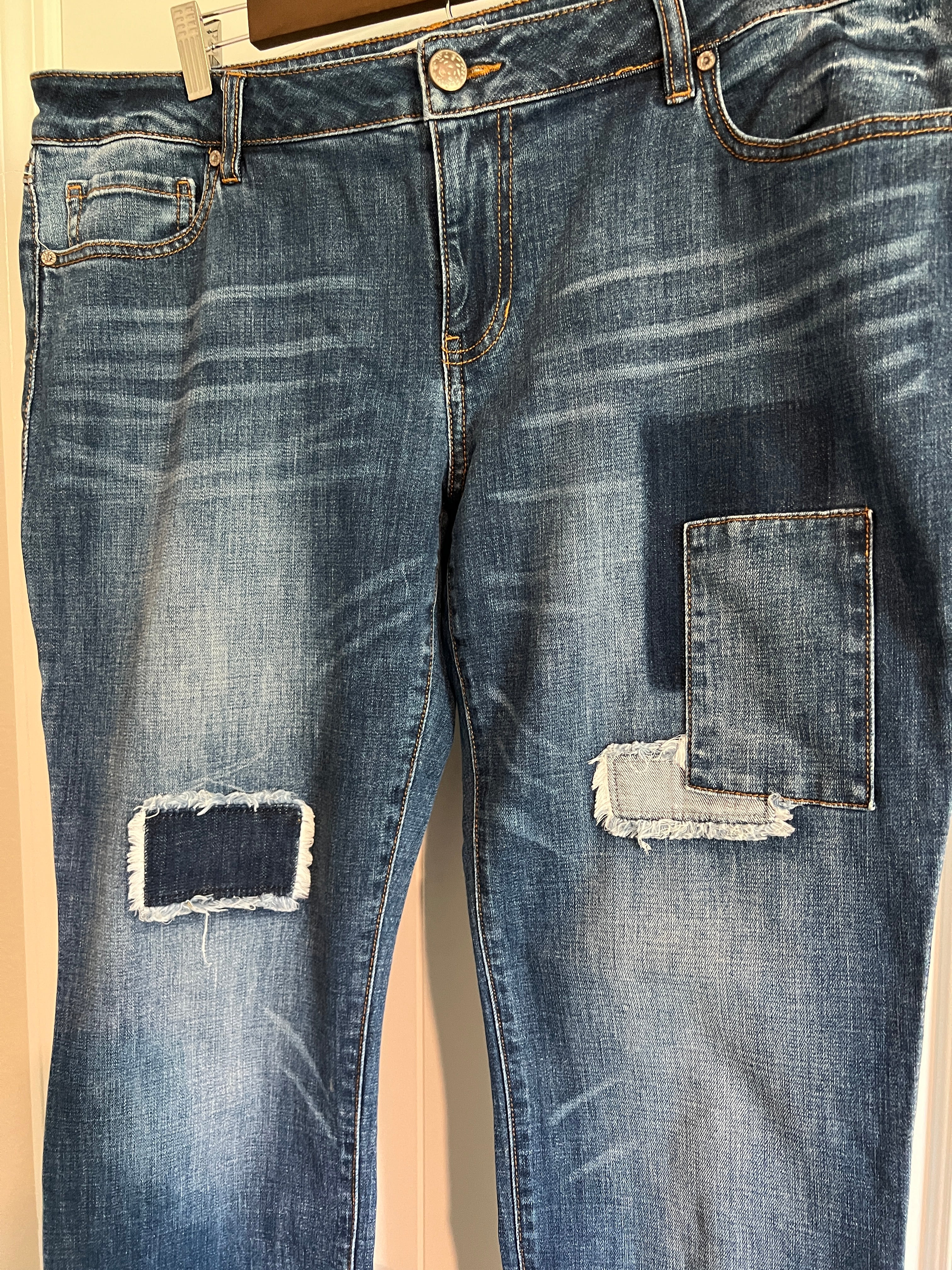 Cabi Patchwork Jeans - Size 14 / 32
