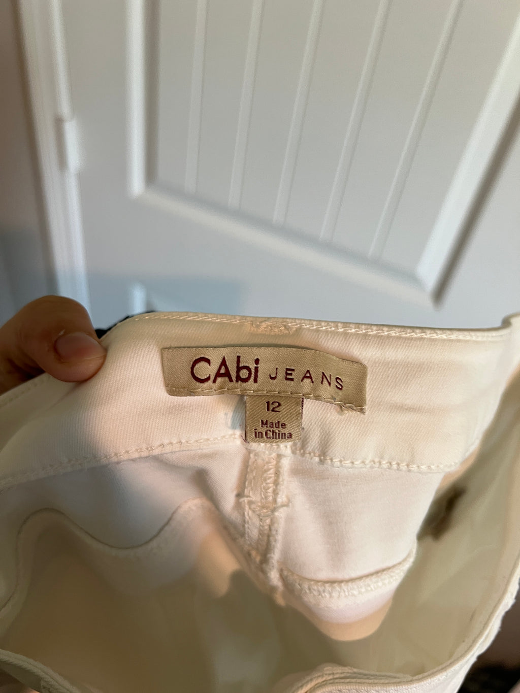 Cabi White Skinny Jeans - Size 12 / 31