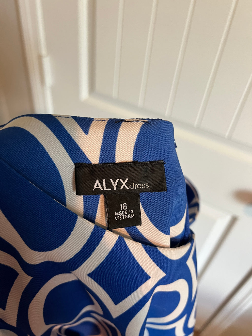 Alyx Blue and White Dress - Size 16