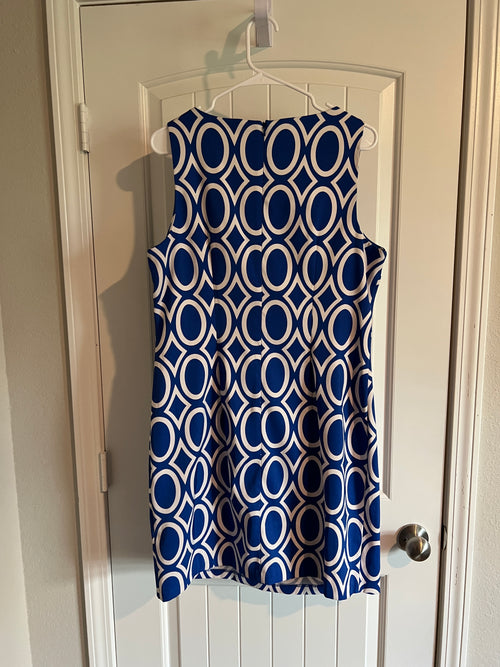Alyx Blue and White Dress - Size 16