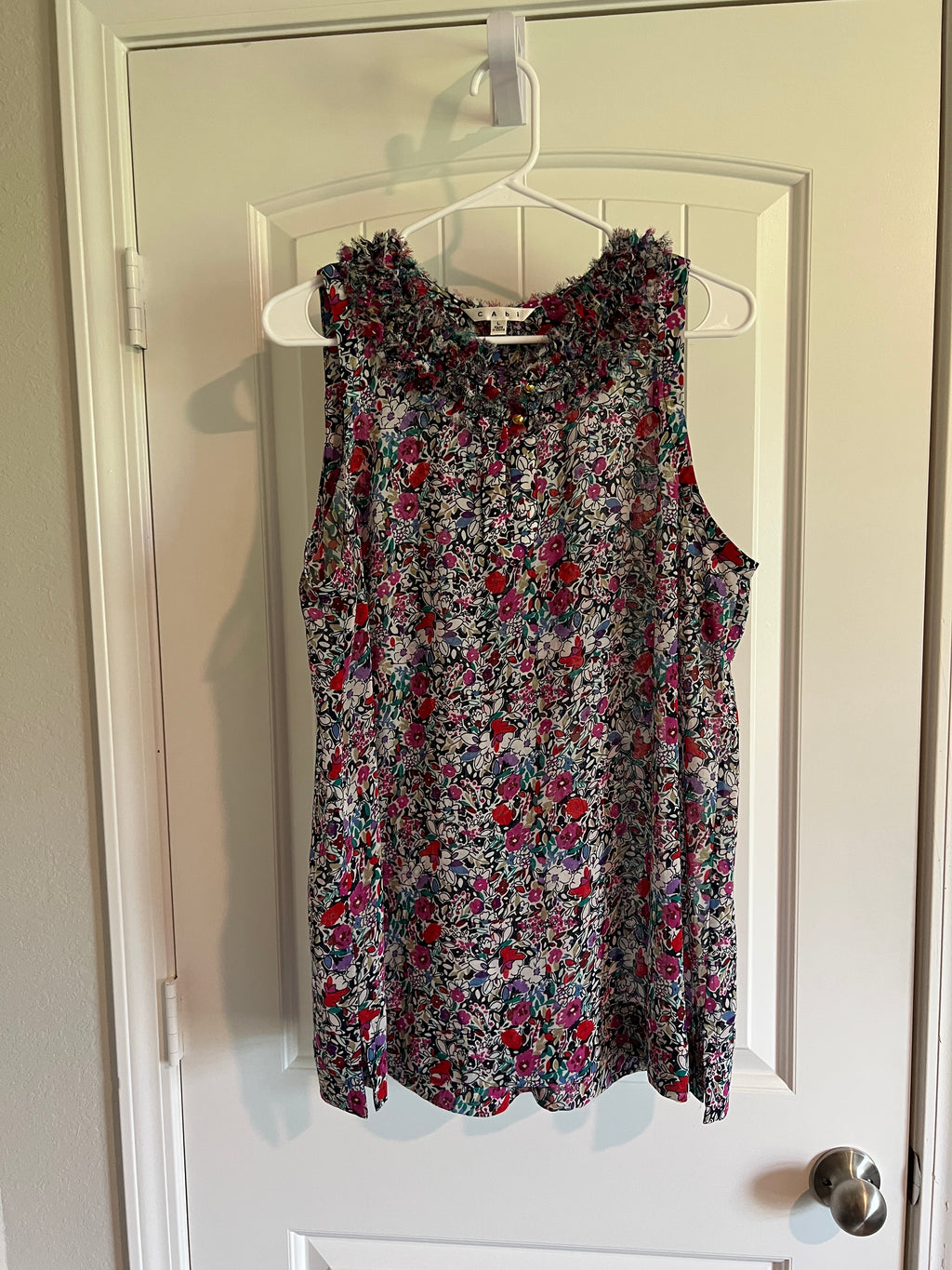 Cabi Colorful Sleeveless Blouse - Size Large