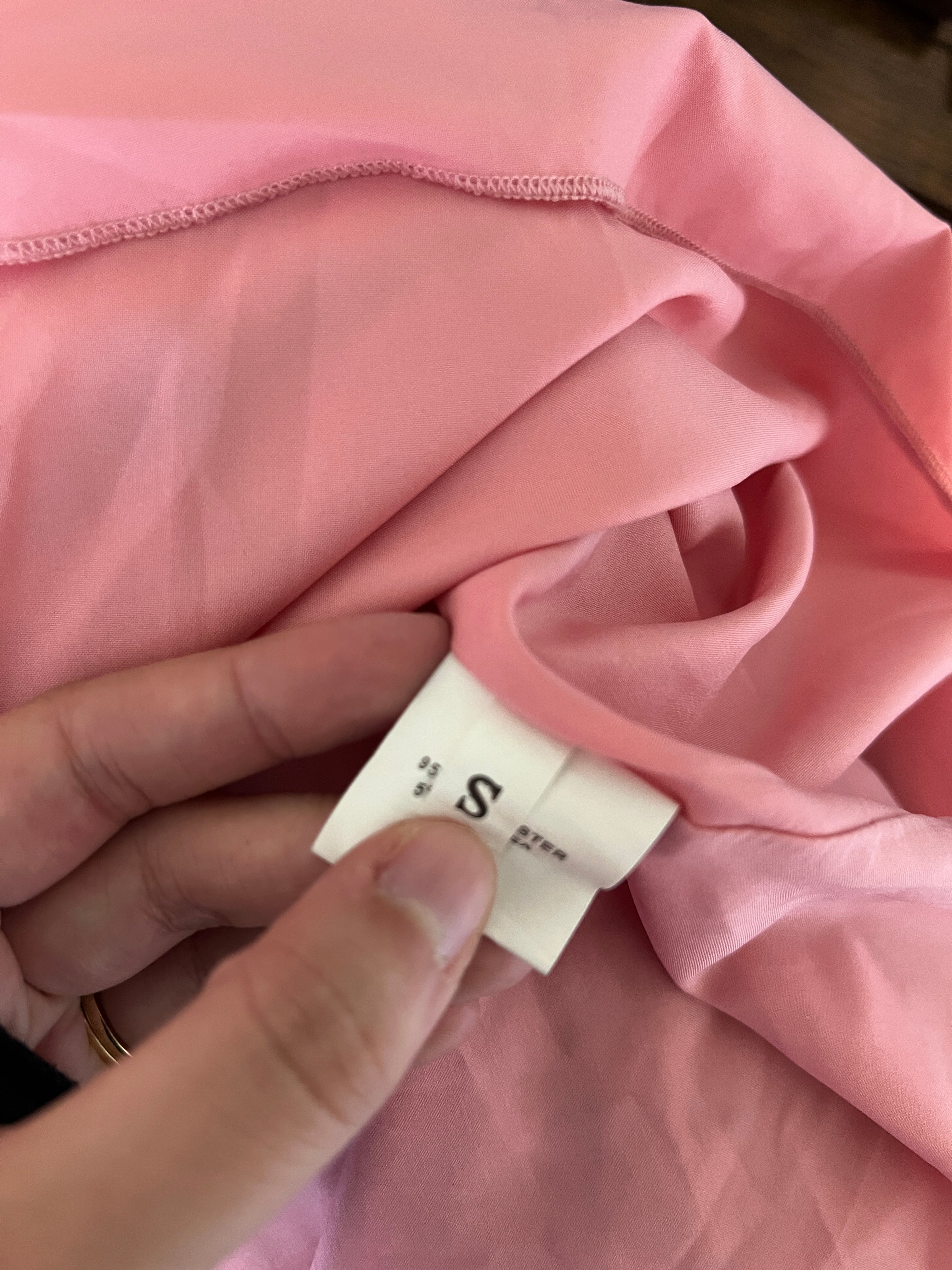 Long Sleeve Pink Blouse - Size Small