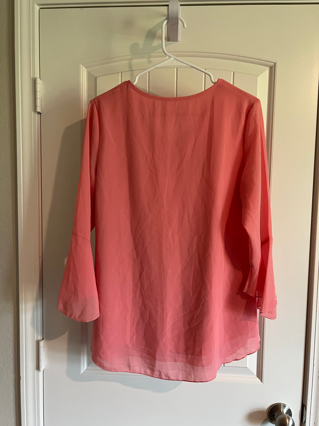 Long Sleeve Pink Blouse - Size Small