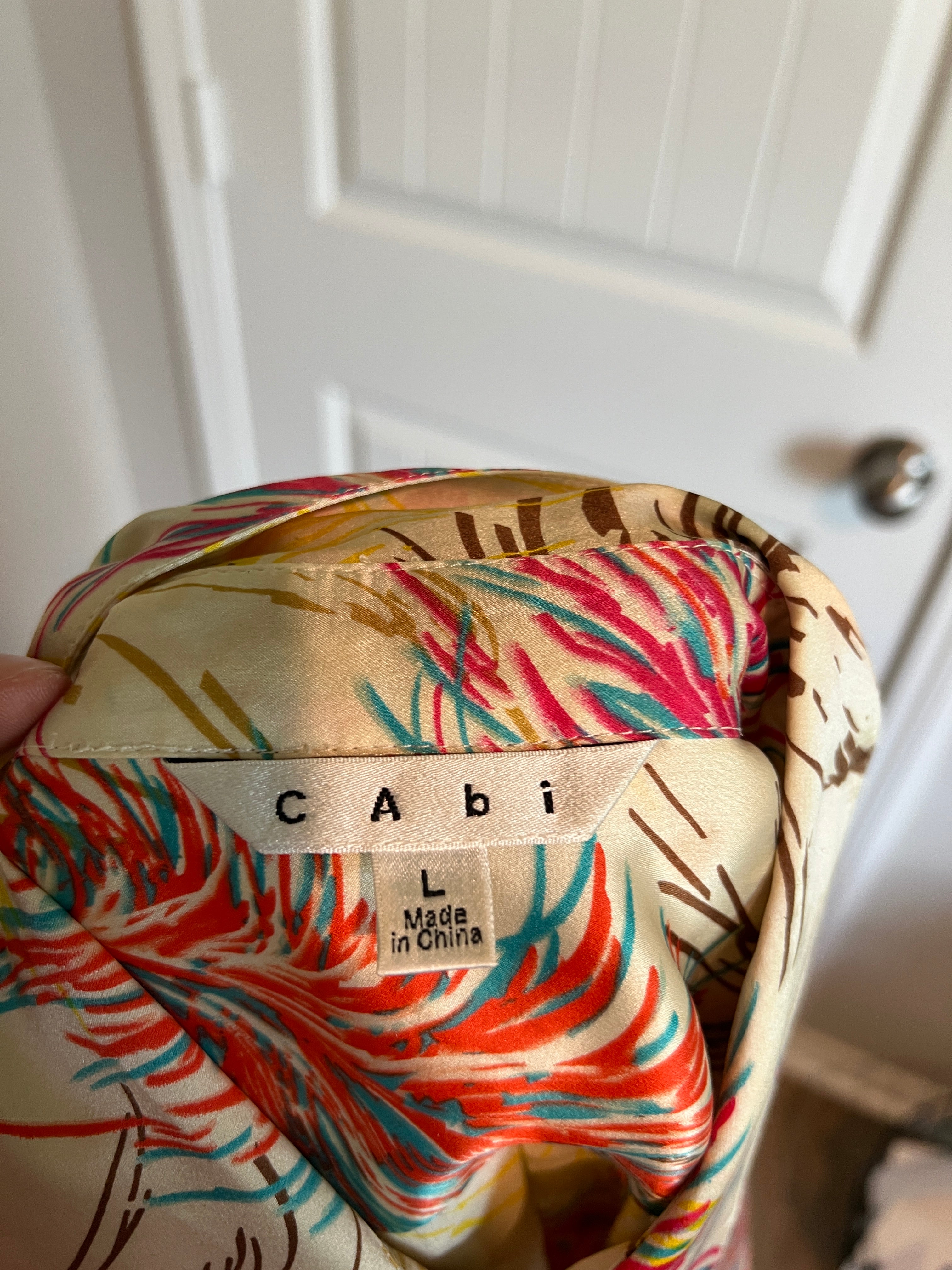 Cabi Colorful Sleeveless Blouse - Size Large