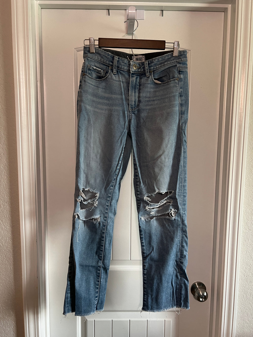 Paige Distressed Jeans - Size 4 / 27