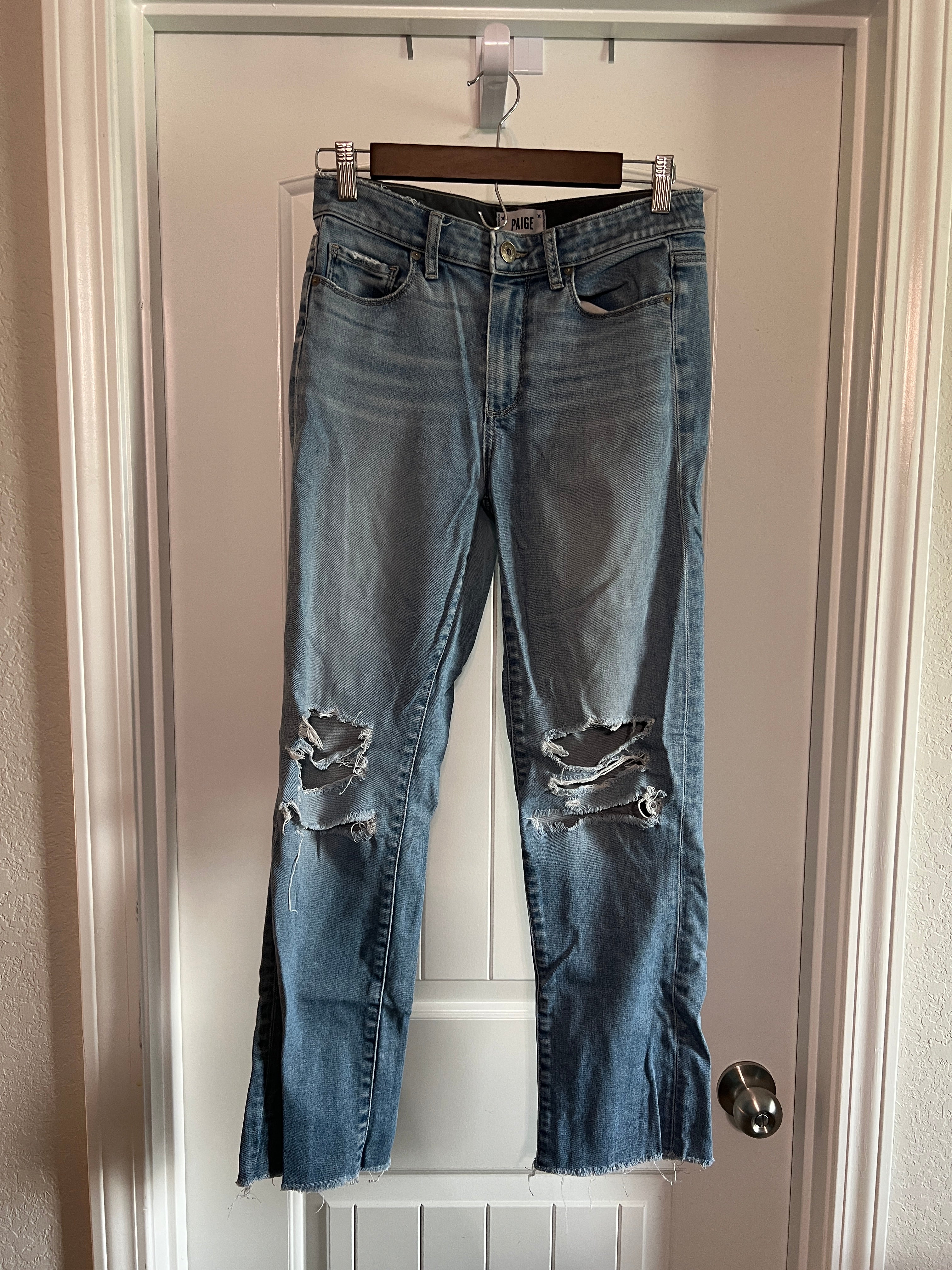 Paige Distressed Jeans - Size 4 / 27
