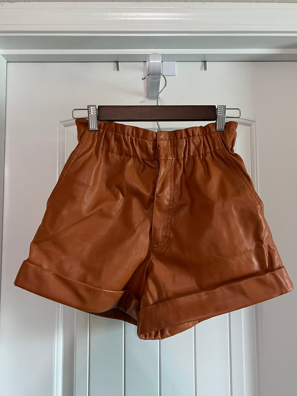 Buddy Love Pleather Shorts - Size Small