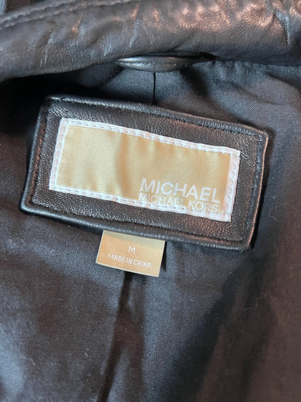 Michael Kors Leather Jacket - Size Medium