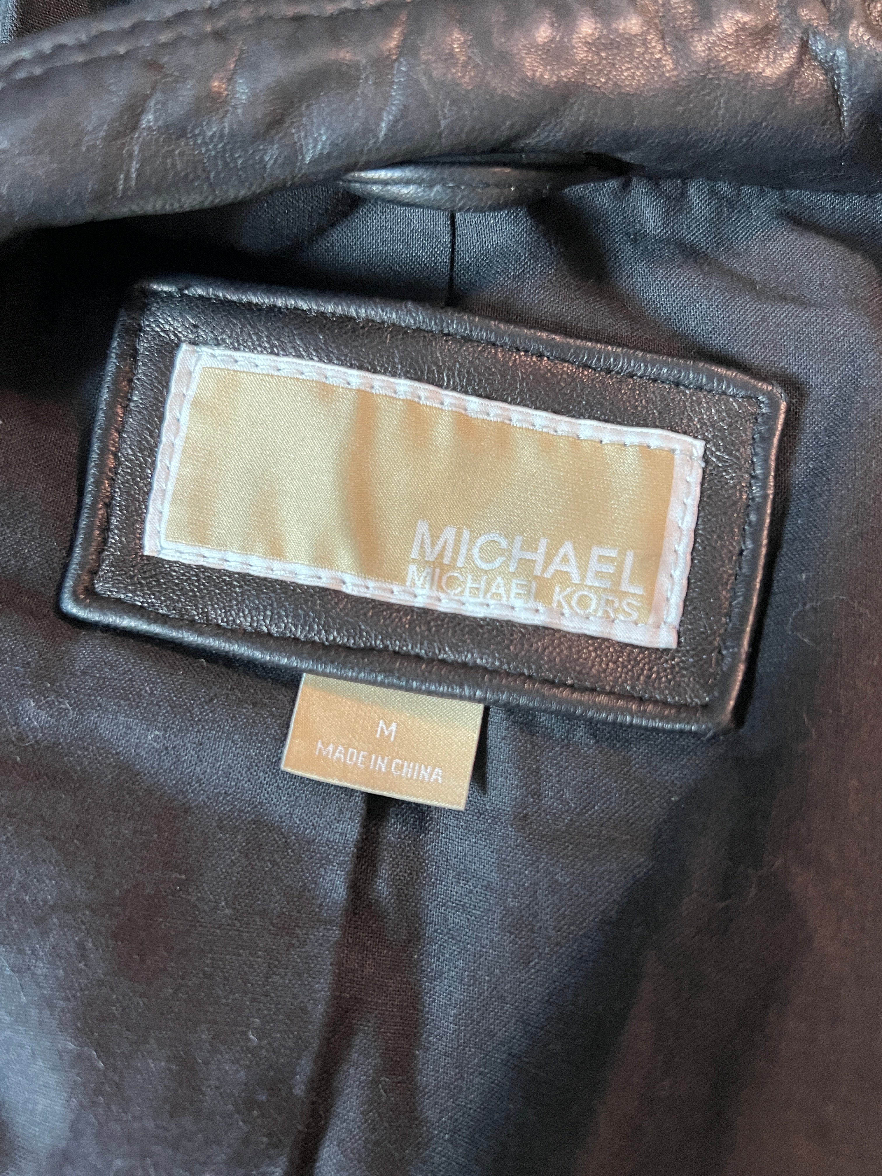 Michael Kors Leather Jacket - Size Medium