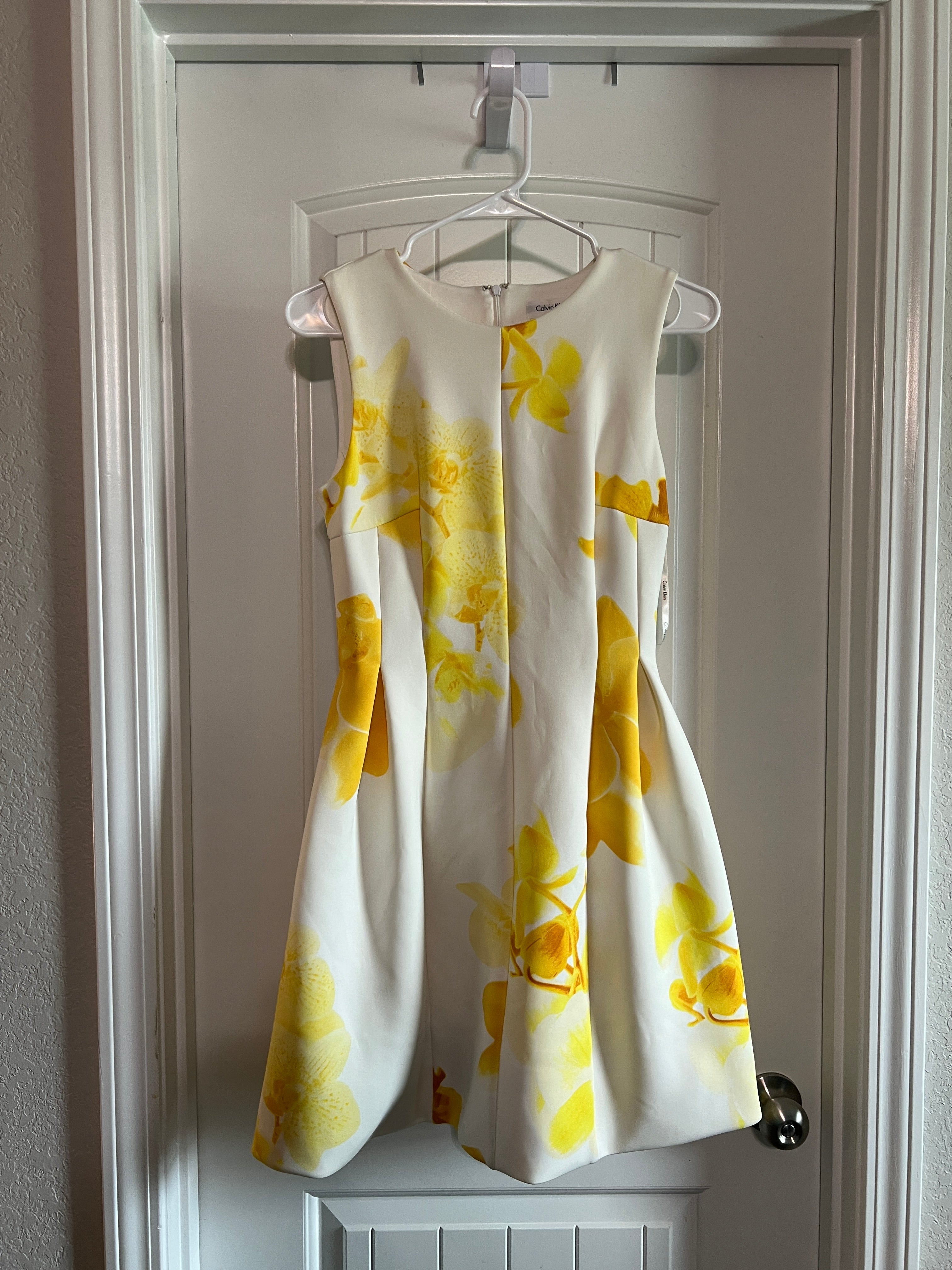 Calvin Klein Floral Sleeveless Dress - Size Small