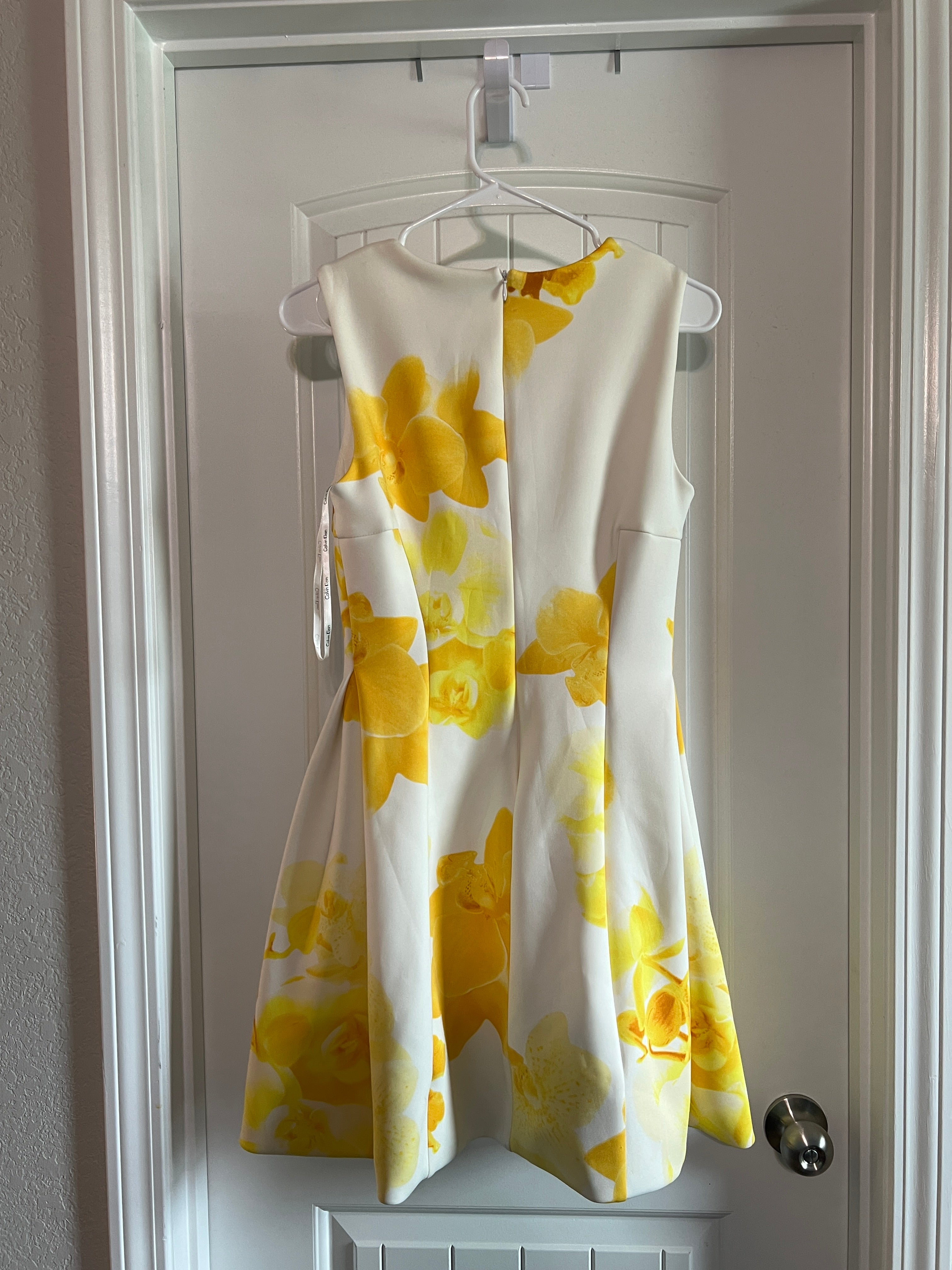 Calvin Klein Floral Sleeveless Dress - Size Small