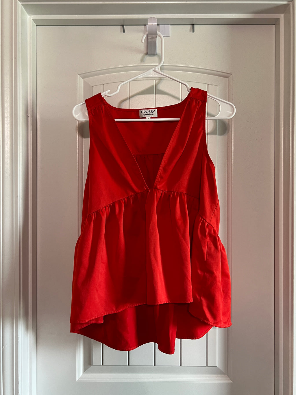 Crosby by Mollie Burch Red Sleeveless Blouse - Size Small