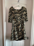 NWT The Kooples Black and Gold Dress - Size 2 / 26