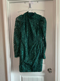 NWT Black Halo Green Long Sleeve Dress - Size 4 / 27