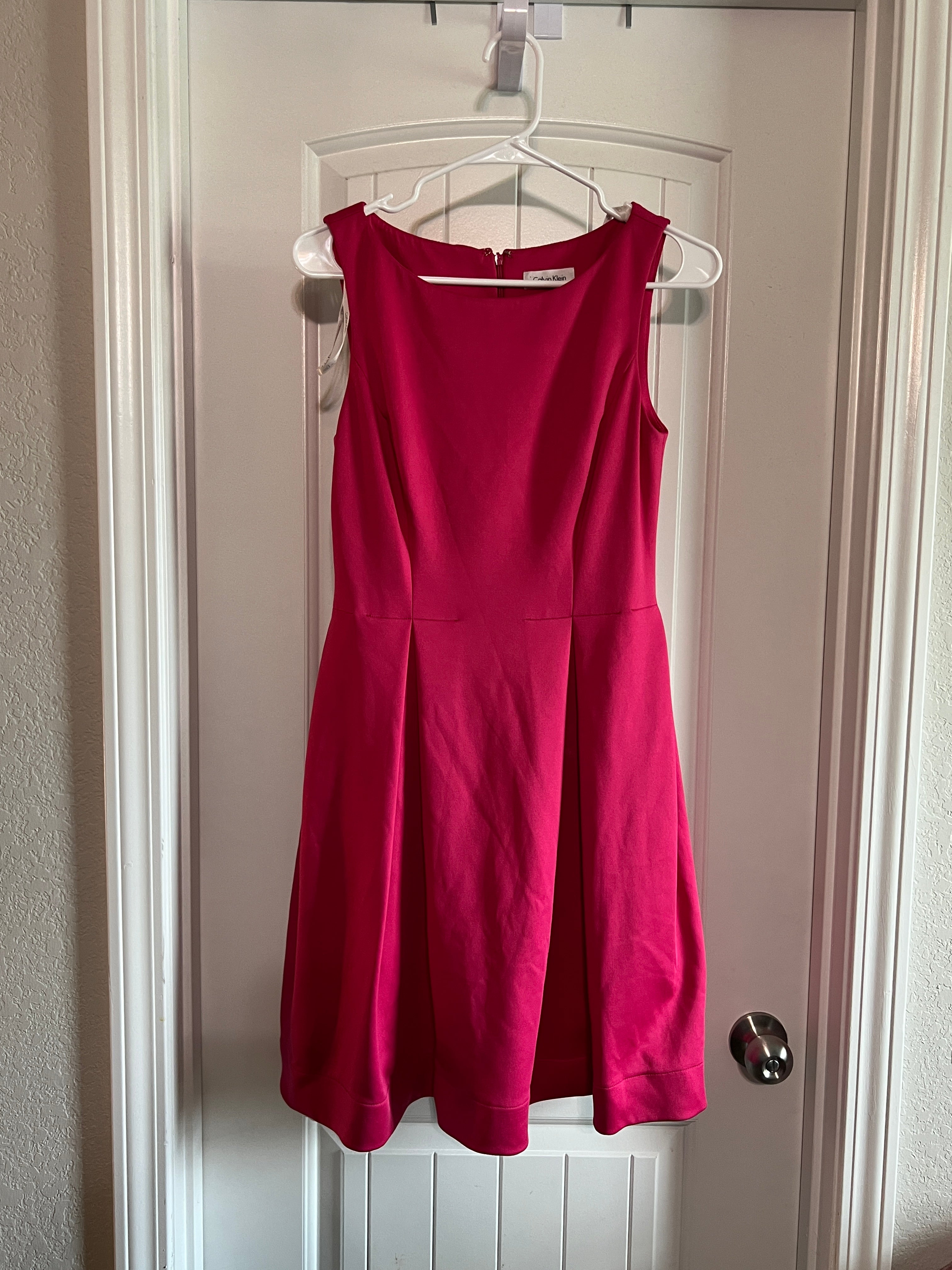 Calvin Klein Pink Sleeveless Dress - Size Small