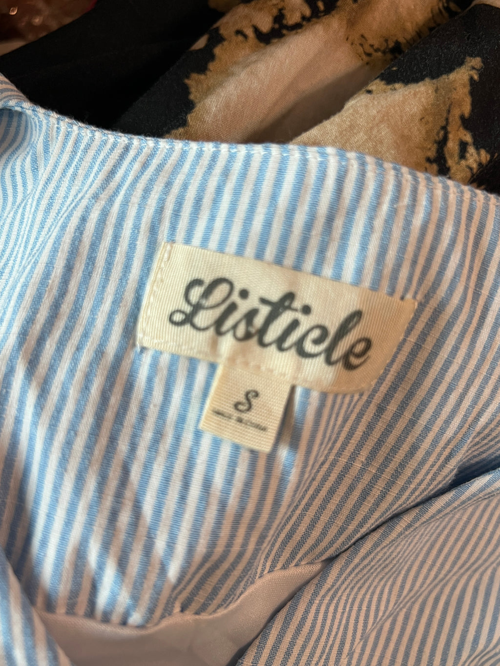 Listicle Striped Mini Dress - Size Small