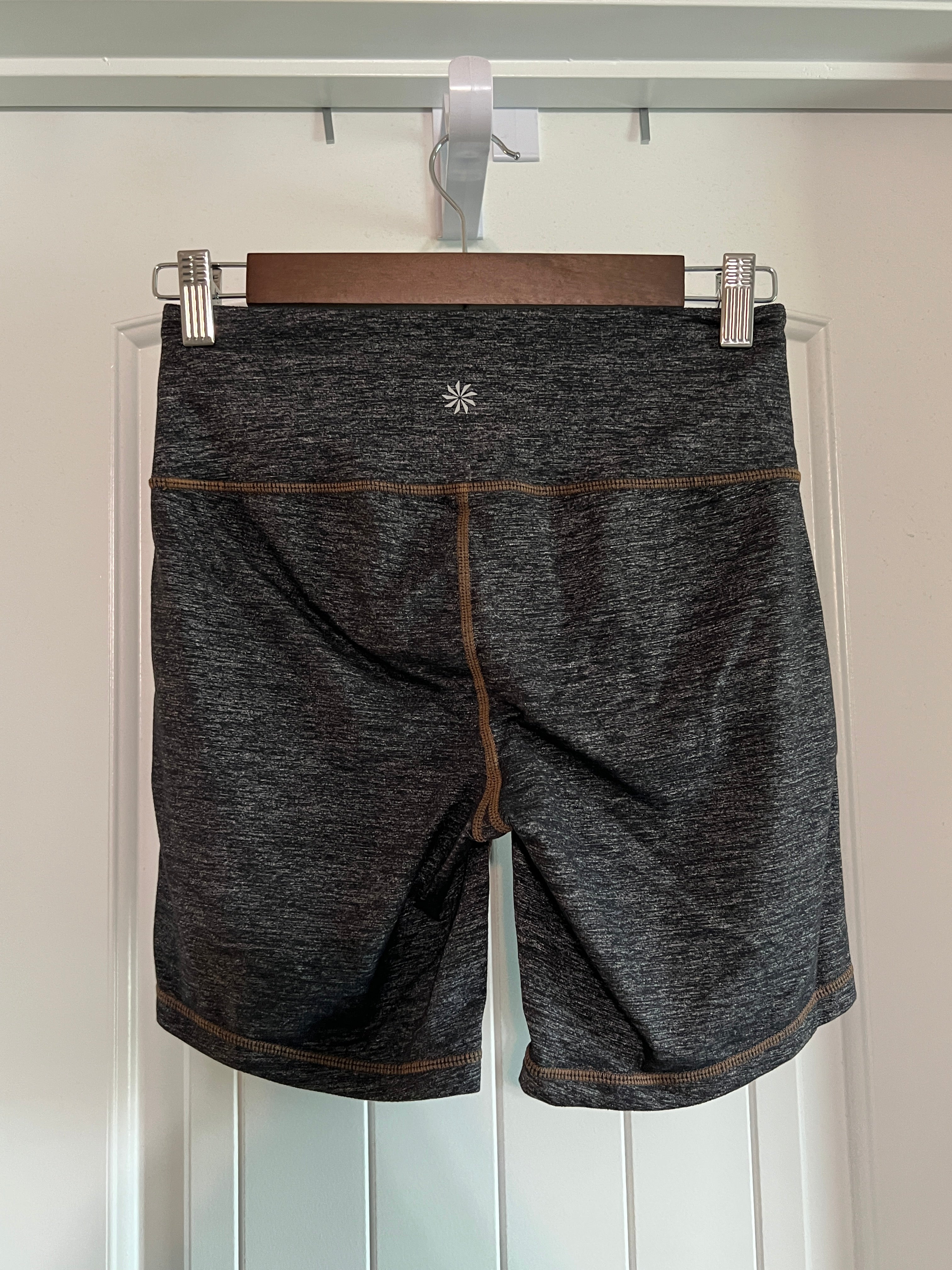 Athleta Heather Grey Bike Shorts - Size Small
