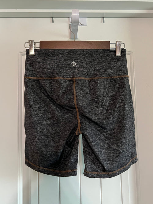 Athleta Heather Grey Bike Shorts - Size Small