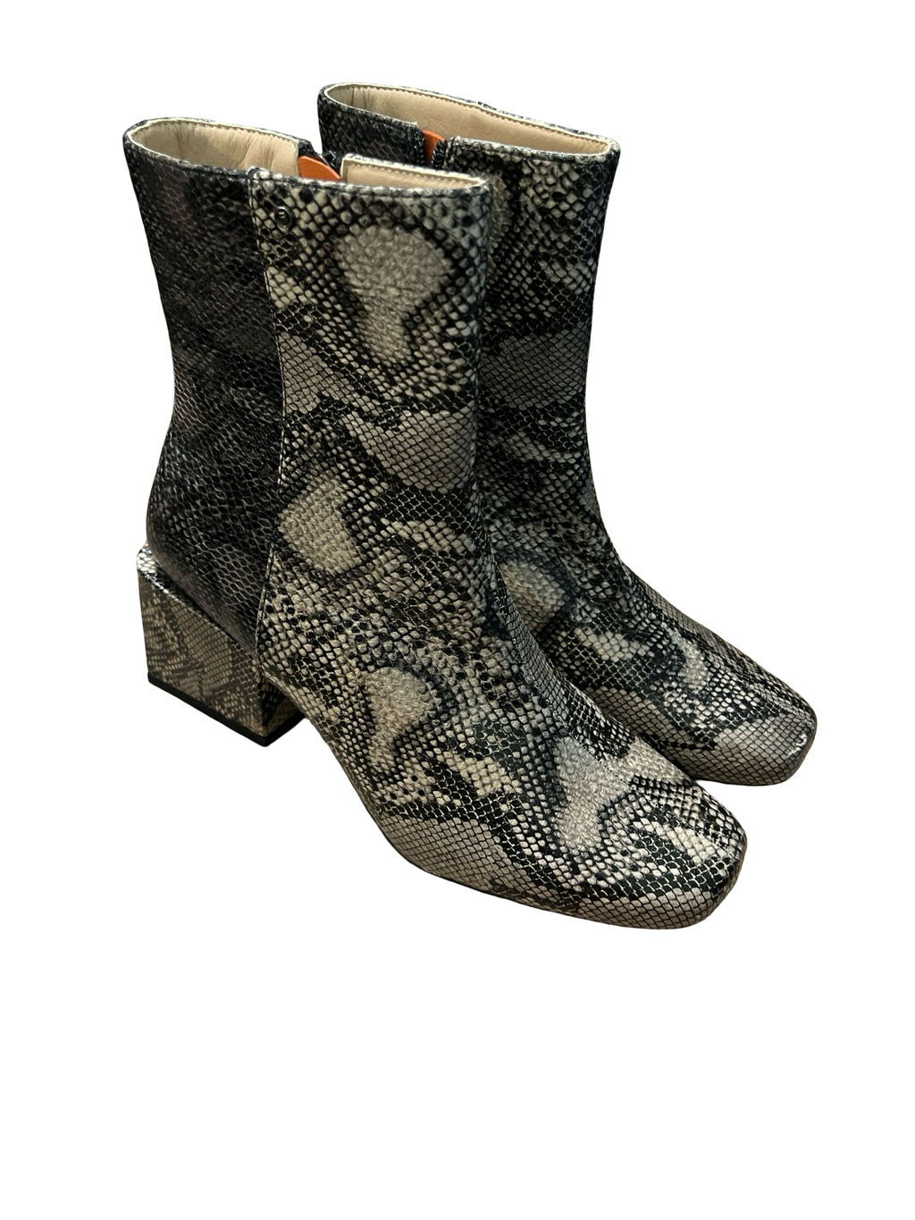 French Connection Snakeskin Boots - Size 7.5