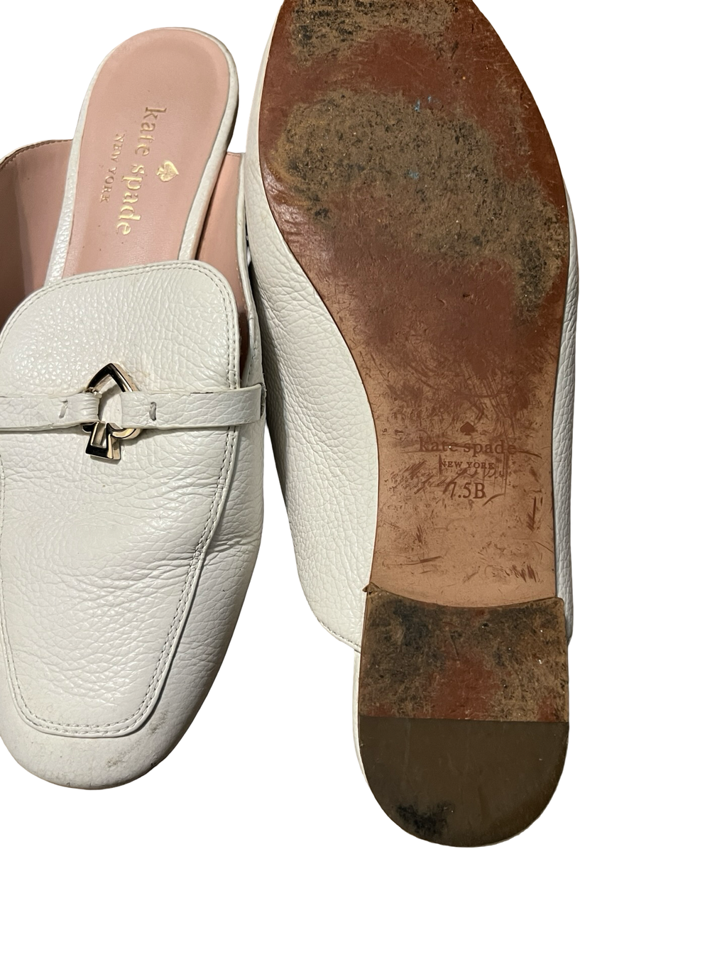 Kate Spade White Loafers - Size 7.5