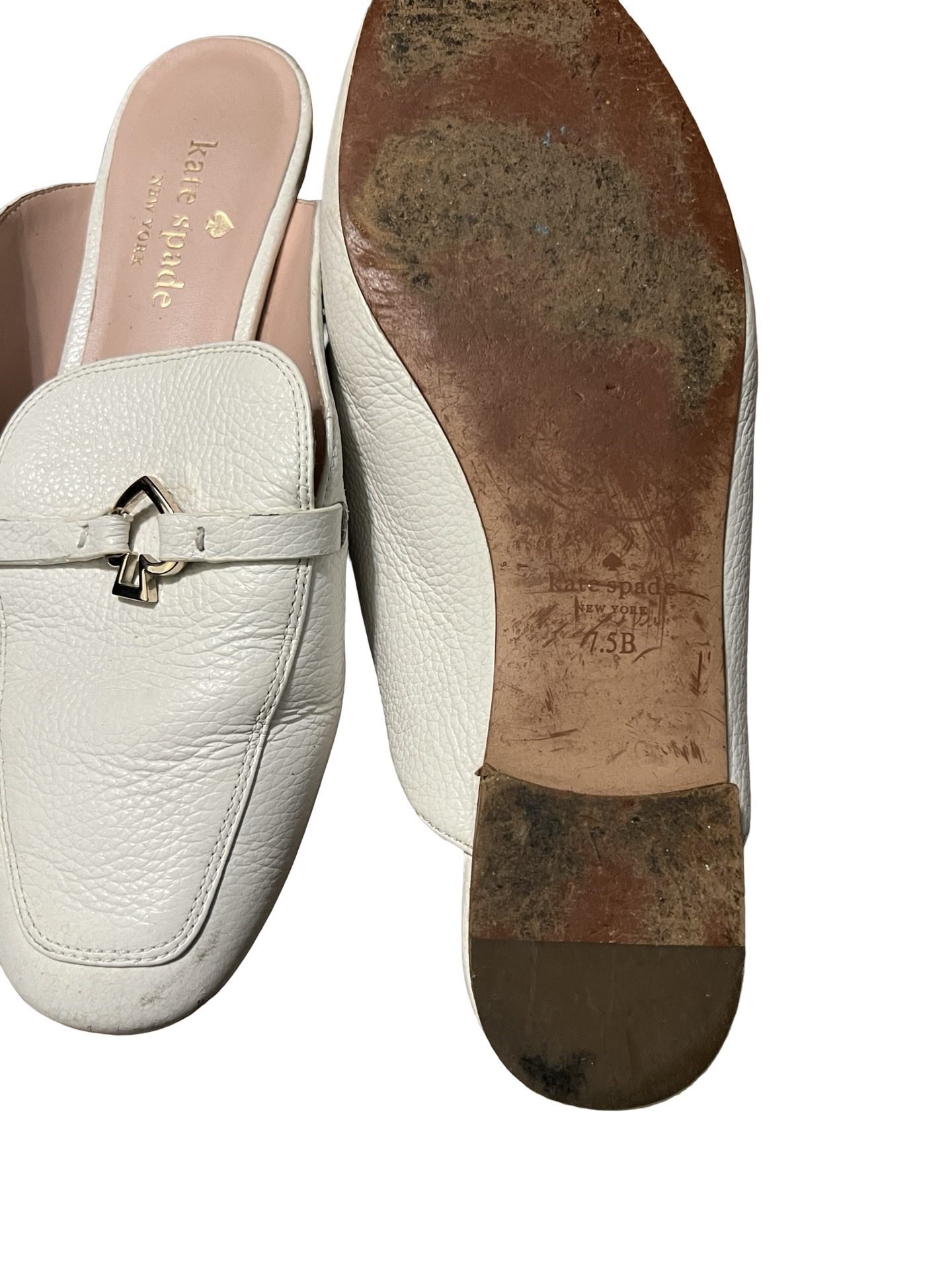 Kate Spade White Loafers - Size 7.5
