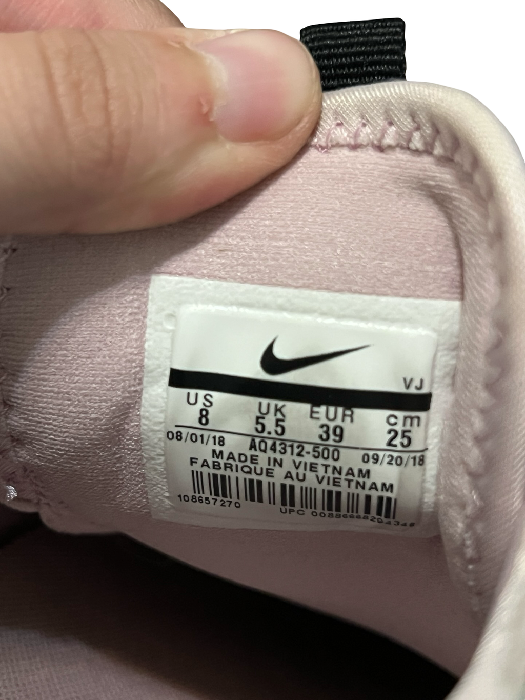Nike Pink Sneakers - Size 8