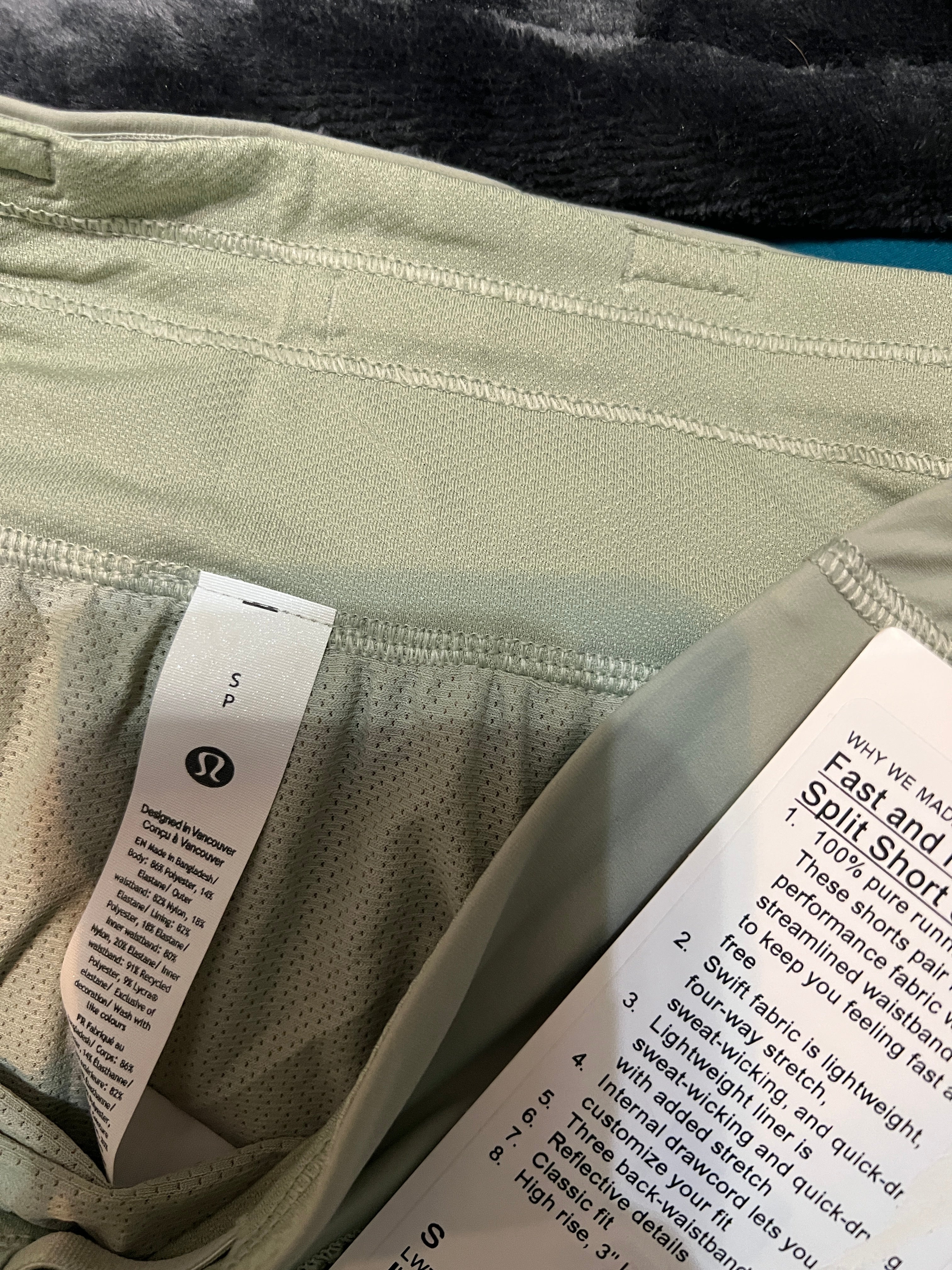 NWT Lululemon Fast and Free Shorts - Size Small