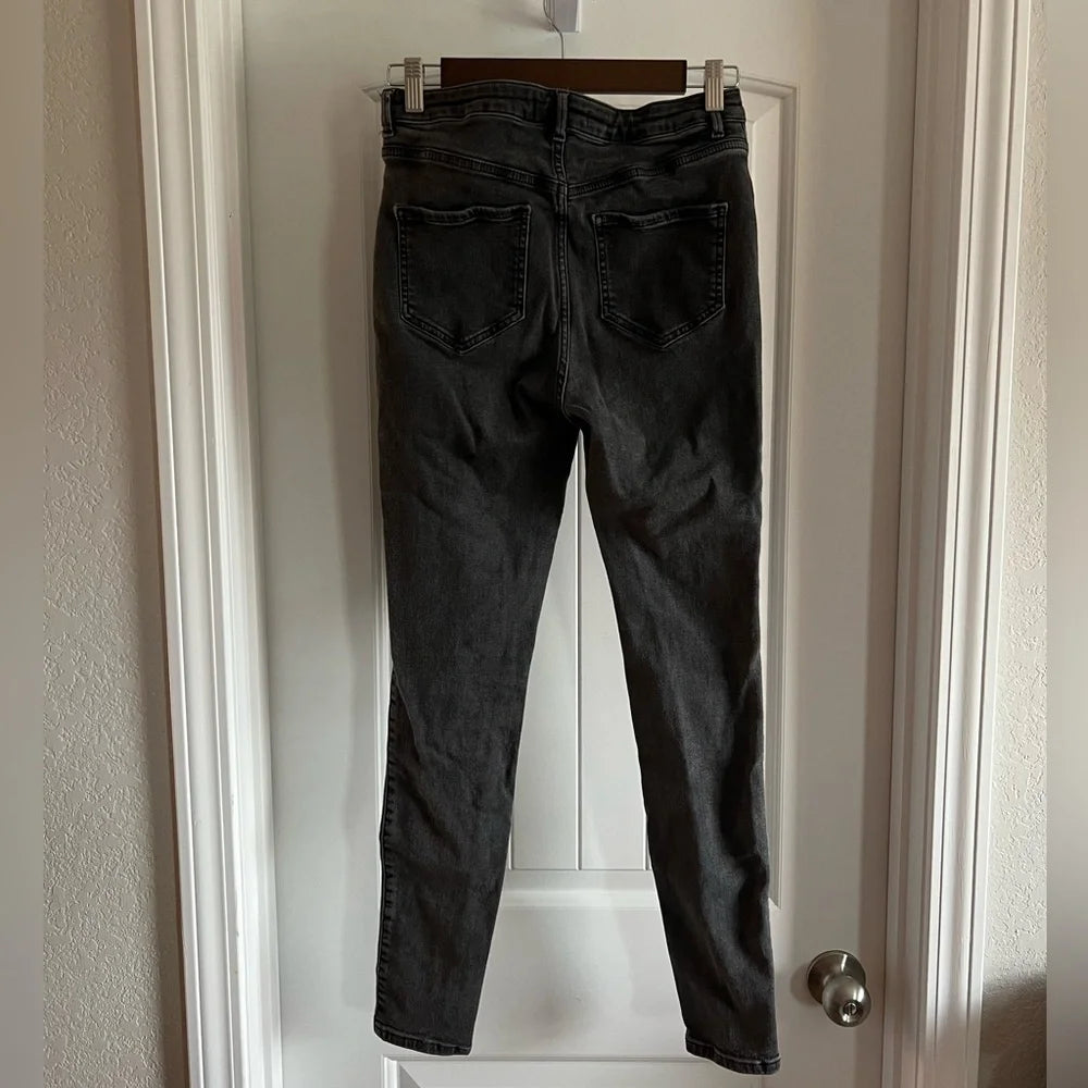 Antonio Melani Button-Fly Skinny Jeans - Size 6 / 28