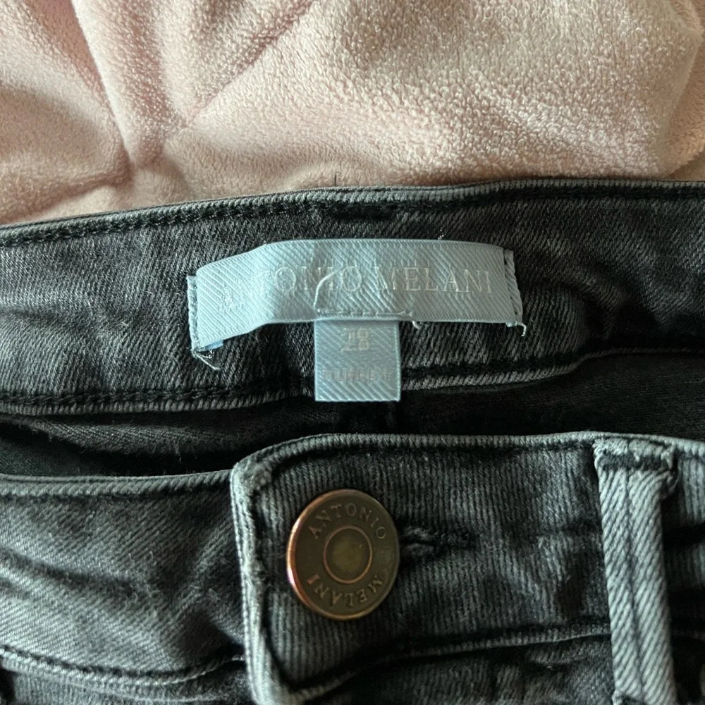 Antonio Melani Button-Fly Skinny Jeans - Size 6 / 28