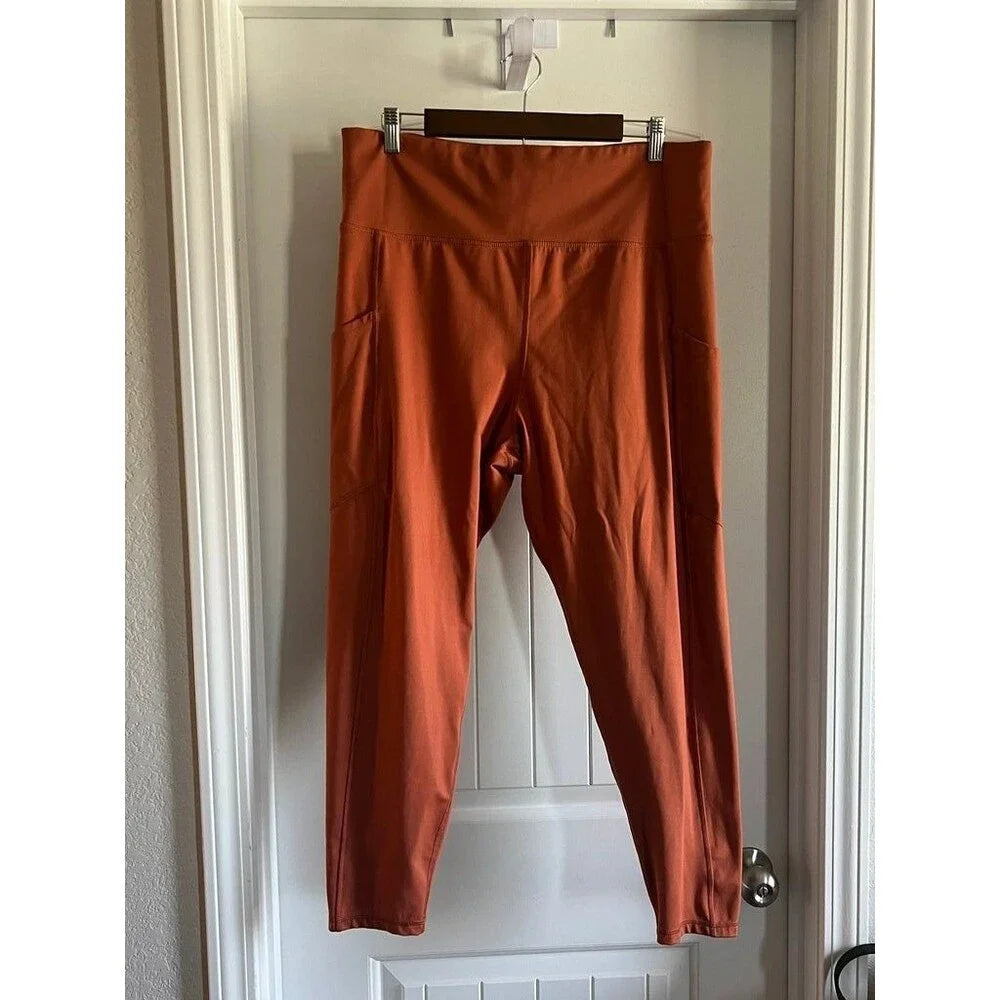 American Eagle The Everything Pocket Legging in Rust - Size XXL