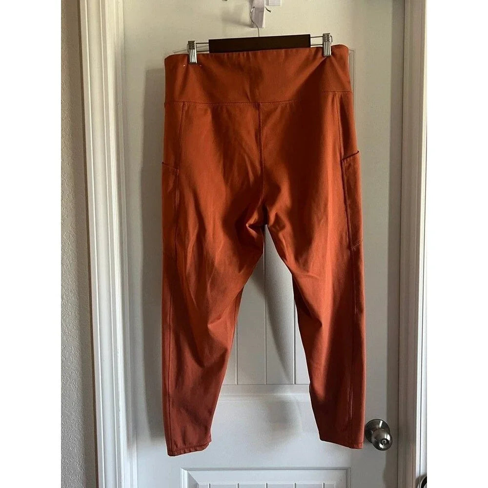 American Eagle The Everything Pocket Legging in Rust - Size XXL