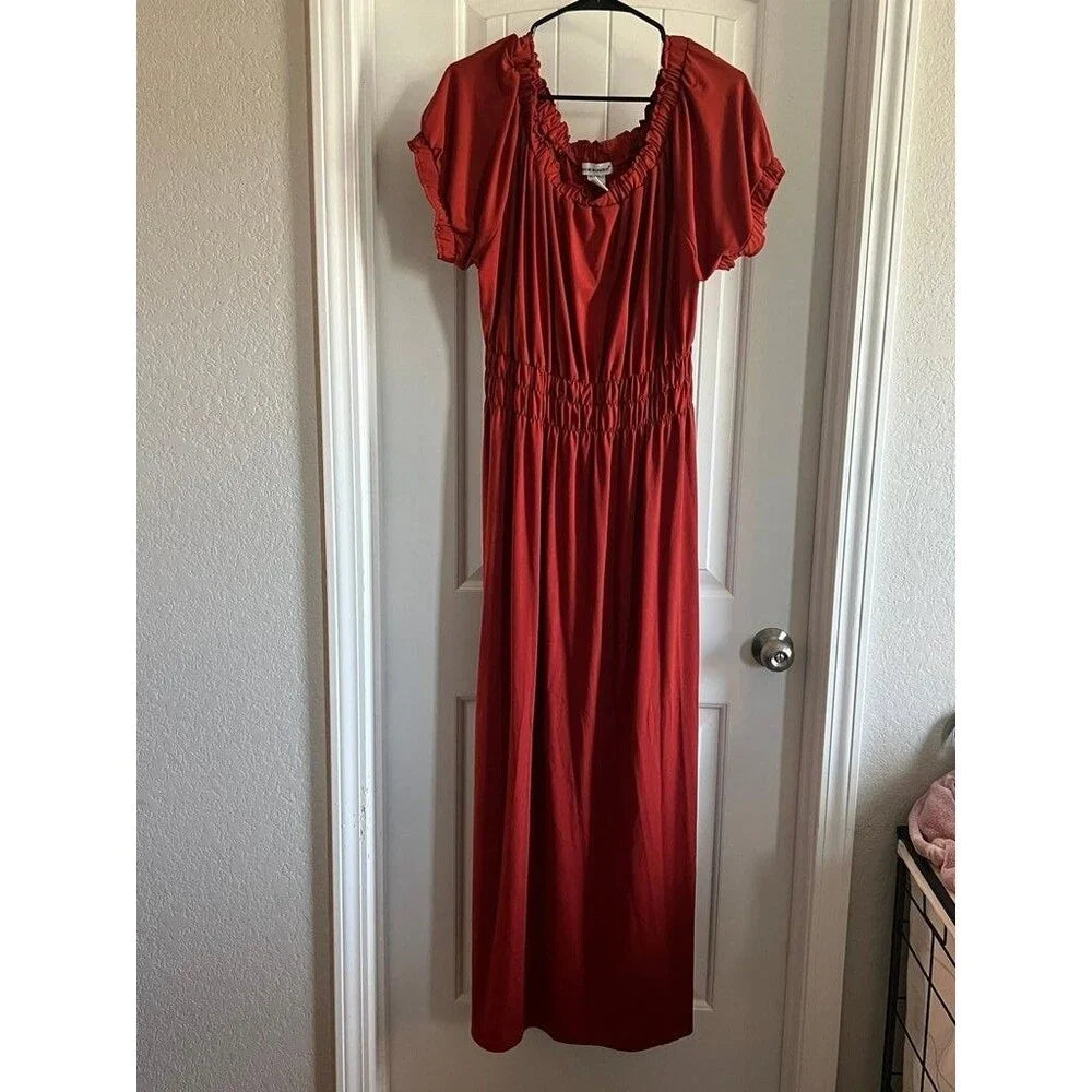 Jessica London Red Maxi Dress - Size 18