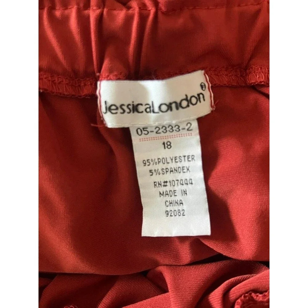 Jessica London Red Maxi Dress - Size 18