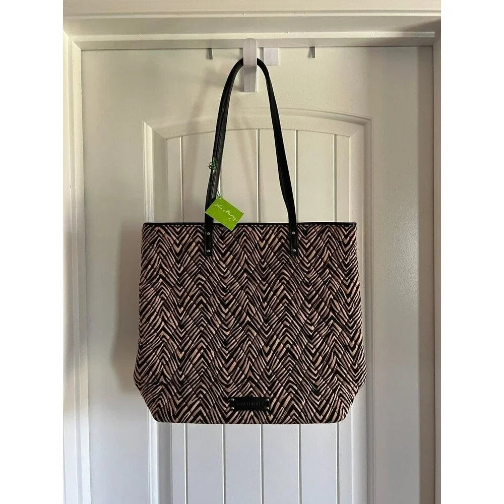 NWT Vera Bradley Zebra Print Tote Bag