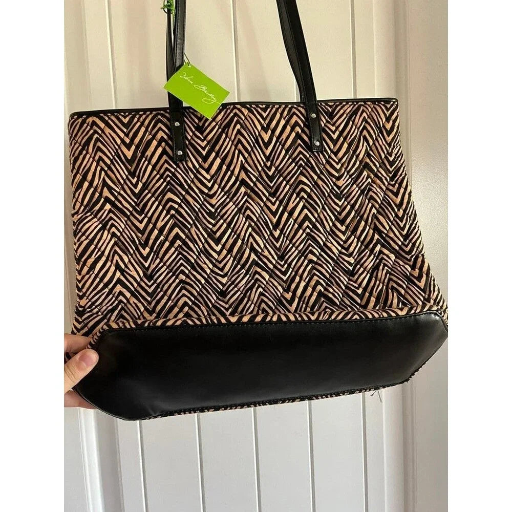 NWT Vera Bradley Zebra Print Tote Bag