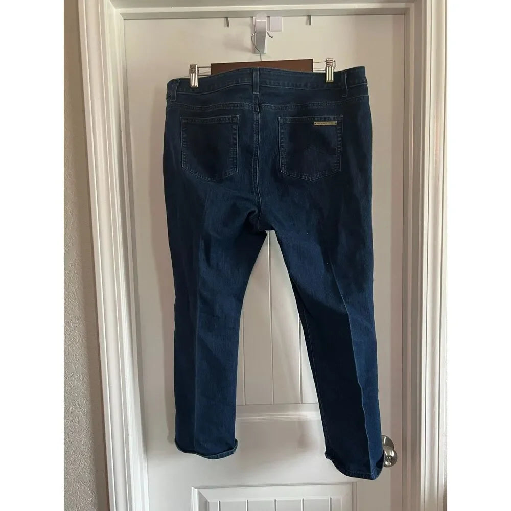 Michael Kors Women's Skinny Blue Denim Jeans - Size 16W / 16 / 33