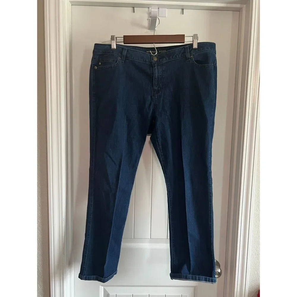 Michael Kors Women's Skinny Blue Denim Jeans - Size 16W / 16 / 33