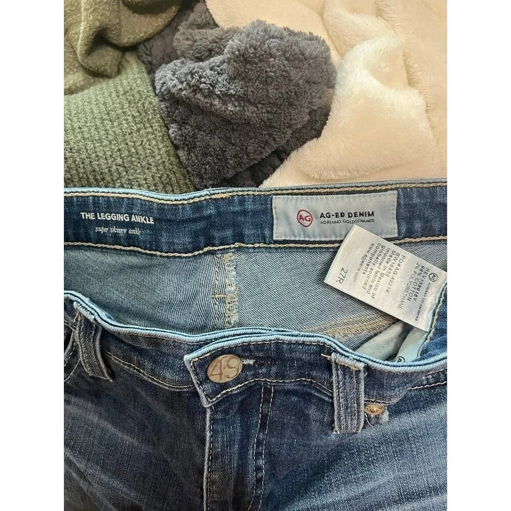 AG-ED Denim The Legging Ankle Super Skinny Jeans - Size 4 / 27