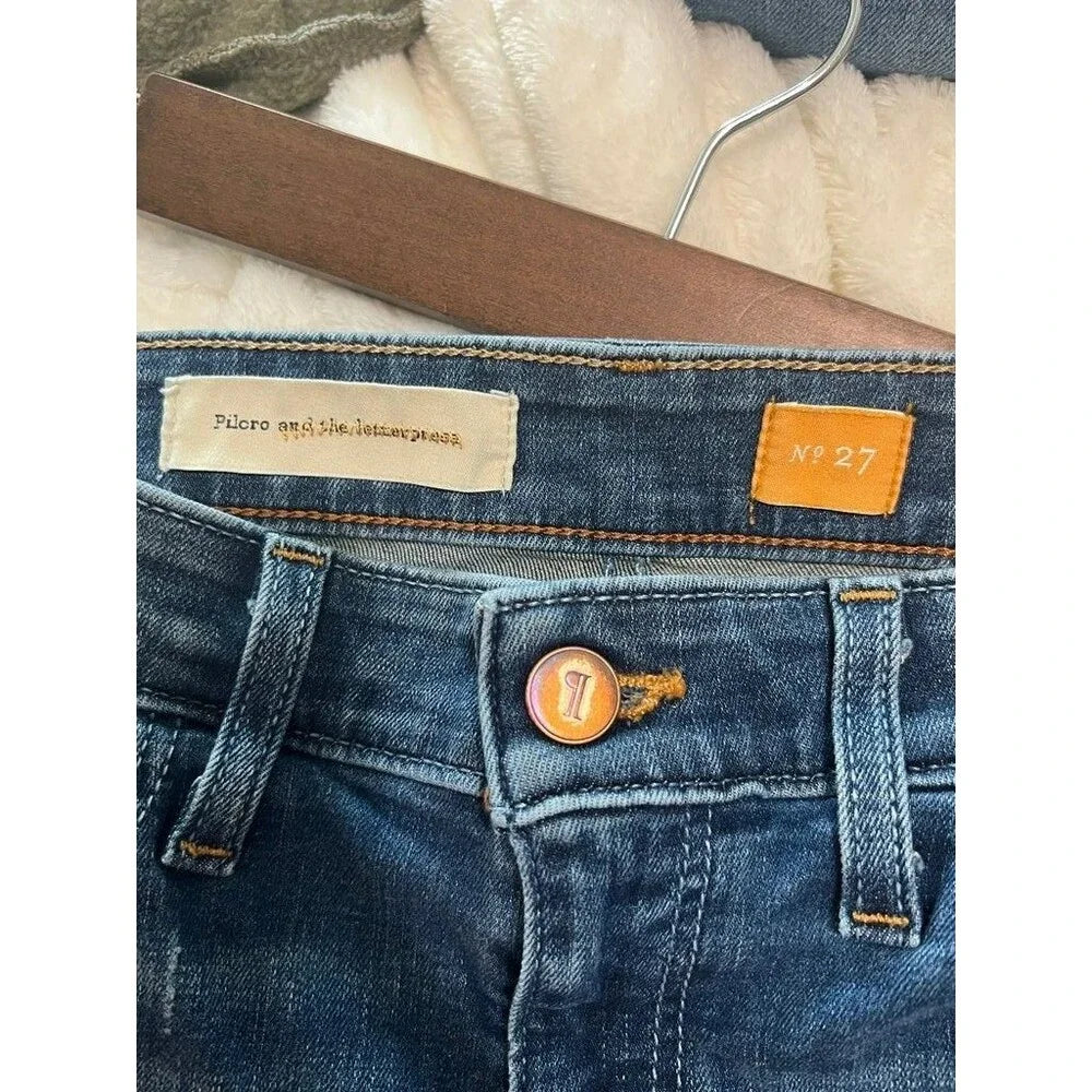 Pilcro and the Letterpress Women's Straight Leg Jeans - Size 4 / 27