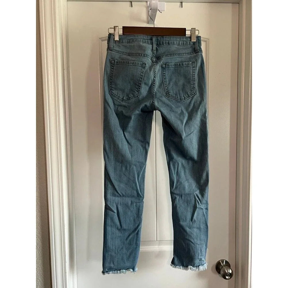 Just Black High Rise Straight Leg Jeans - Size 0 / 25