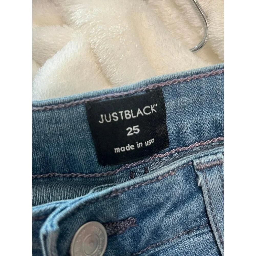 Just Black High Rise Straight Leg Jeans - Size 0 / 25