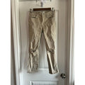 7 For All Mankind Distressed Beige Jeans - Size 0 / 25