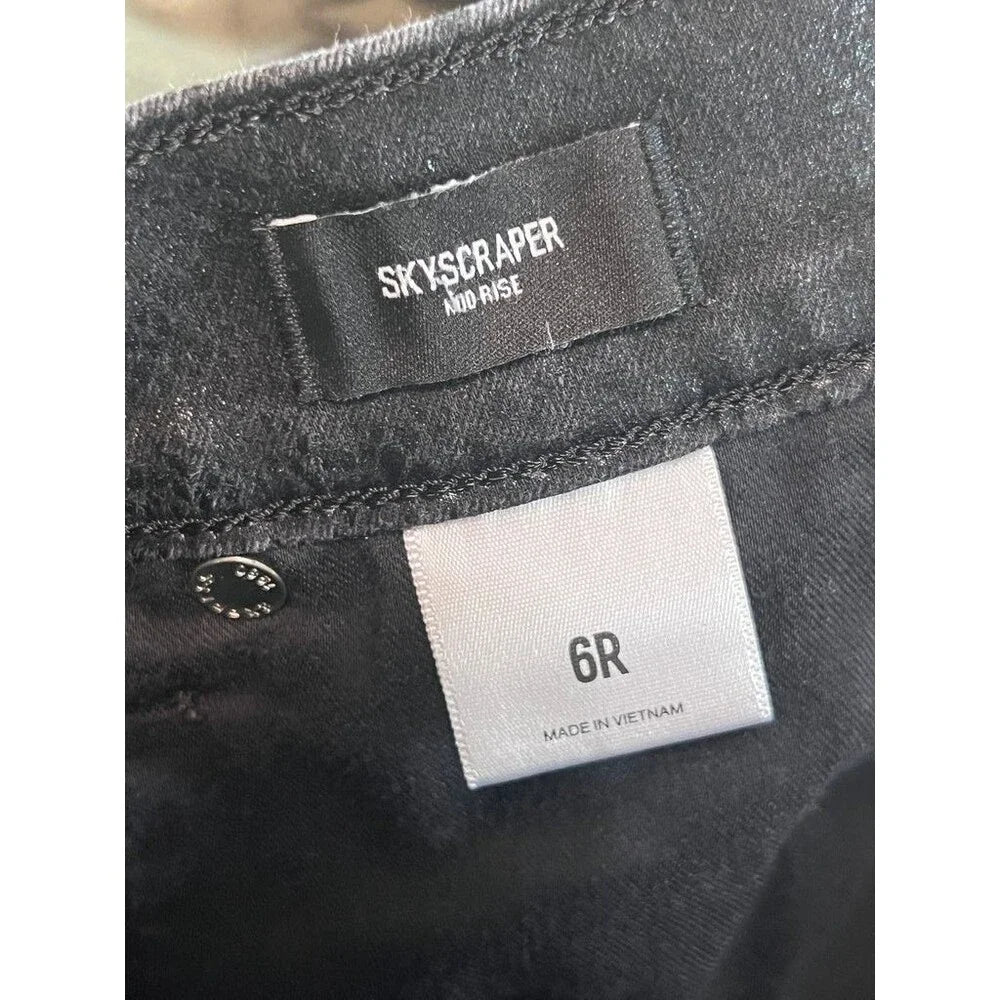 Express Skyscraper Mid Rise Black Pants - Size 6 / 28