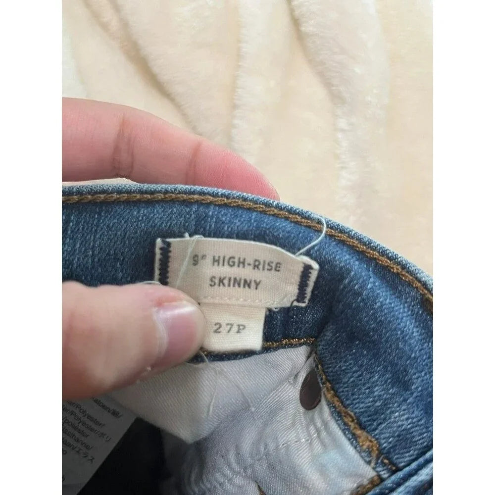 Madewell 9" High-Rise Skinny Jeans - Size 4 Petite / 27 Petite